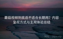 蘑菇视频到底适不适合长期用？内容呈现方式与主观体验总结
