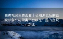 白虎视频免费观看｜长期浏览后的直观印象：与同类平台放在一起的直观对比