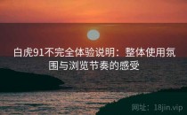 白虎91不完全体验说明：整体使用氛围与浏览节奏的感受