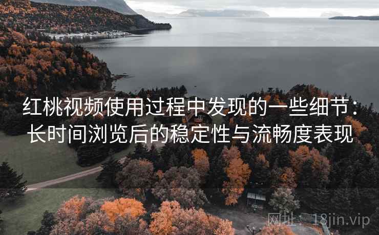 红桃视频使用过程中发现的一些细节：长时间浏览后的稳定性与流畅度表现  第2张