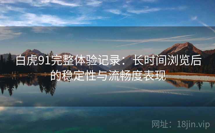 白虎91完整体验记录:长时间浏览后的稳定性与流畅度表现 第2张 白虎91完整体验记录:长时间浏览后的稳定性与流畅度表现 第2张