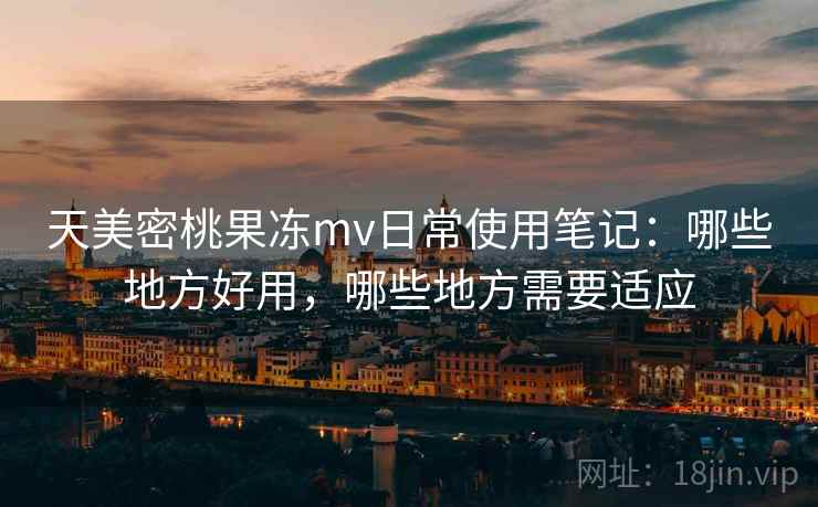 天美密桃果冻mv日常使用笔记：哪些地方好用，哪些地方需要适应  第2张