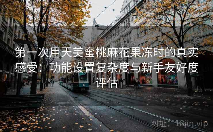 第一次用天美蜜桃麻花果冻时的真实感受:功能设置复杂度与新手友好度评估 第1张 第一次用天美蜜桃麻花果冻时的真实感受:功能设置复杂度与新手友好度评估 第1张
