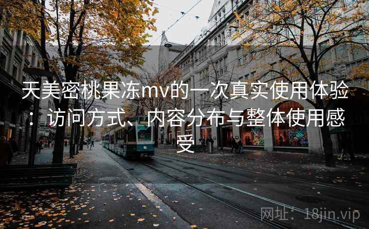 天美密桃果冻mv的一次真实使用体验:访问方式、内容分布与整体使用感受 第1张 天美密桃果冻mv的一次真实使用体验:访问方式、内容分布与整体使用感受 第1张